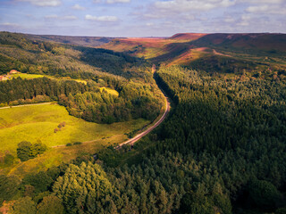 Newton Dale is a narrow dale within the North York Moors National Park in North Yorkshire, England. It was created by meltwater from a glacier carving the narrow valley. 