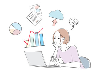 パソコン作業がうまくいかない新人社員