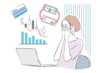 20230610資産運用に失敗して損をしてしまった女性