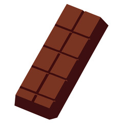 sweet chocolate bar illustration design