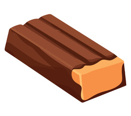 sweet chocolate bar illustration