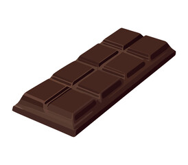 Dark chocolate bar for dessert