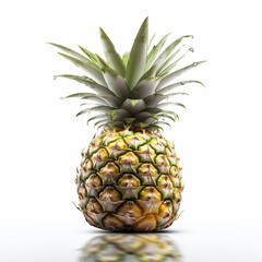 Pineapple on white isolated background
