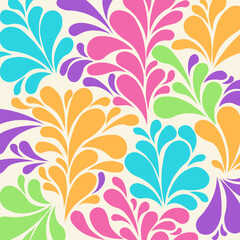 monochrome flloral pattern. summer collors in vector.. vector pattern