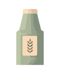 Organic medicine bottle symbolizes healthcare