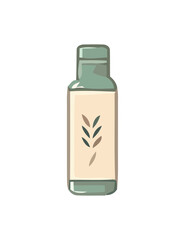 Organic herb medicine bottle, symbolizes healthcare