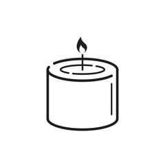 candle icon design vector isolated