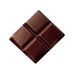 Dark chocolate slice, a sweet gourmet snack