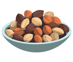 Healthy nuts bowl