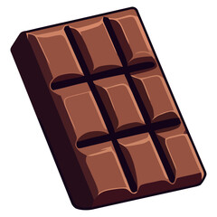 dark chocolate bar vector design