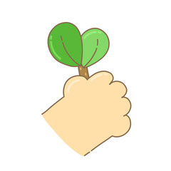 plant growing from soil