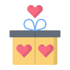 Love Gift Flat Icon
