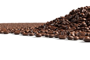 coffee beans isolated on white background