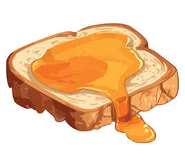 A bread with honey