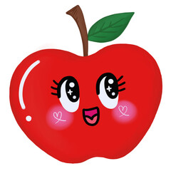 Cute Apple Drawing