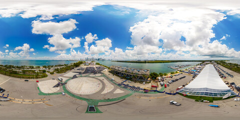Aerial drone 360 SoFlo Boat Show 2023
