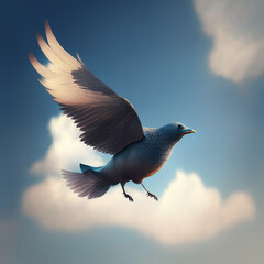 birds flying in the sky