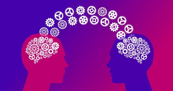 Knowledge Exchange Concept animation 