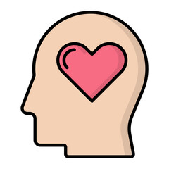 In Love Line Color Icon