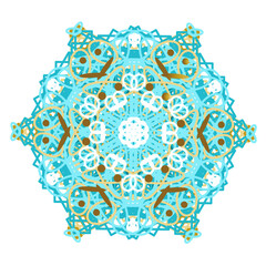 Islamic ornament circle illustration