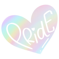 Pastel Pride Heart Drawing