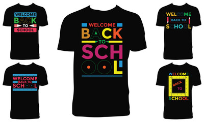 Welcome Back To School T Shirt Design Bundle 