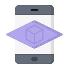 AR Phone Flat Icon