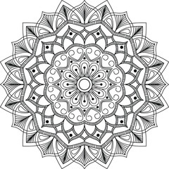 	
Creative luxury mandala background ornamental decorative element in circle shape