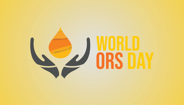 Vector illustration on the theme of World ORS day observed each year on July 29th worldwide.banner design template Vector illustration background design.