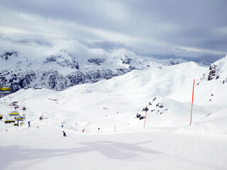 Abfahrt von der Seekarsppitze/Bergstation Panoramabahn