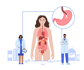 Gastroscopy endoscopy procedure