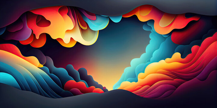 Abstract lyco art style background wallpaper design (Generative AI)