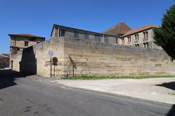Fototapeta na wymiar La prison, vue de l'extérieur, ville de Bar le Duc, département de la Meuse, France