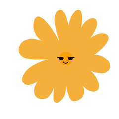 A flower that shows its expression and emotion in a cute way.