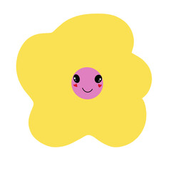 A flower that shows its expression and emotion in a cute way.
