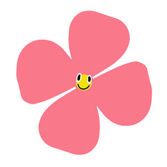 A flower that shows its expression and emotion in a cute way.