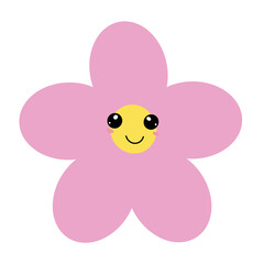 A flower that shows its expression and emotion in a cute way.