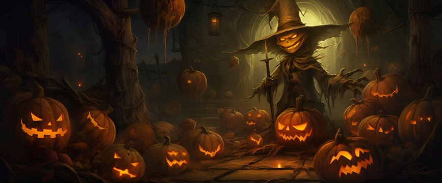 Special Halloween banner poster design for halloween festival and cover photo