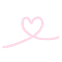 Hand drawn cute heart shape, pastel colored hearts, cartoon event decoration for business banners and websites.