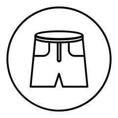 Obraz na płótnie Canvas shorts icon