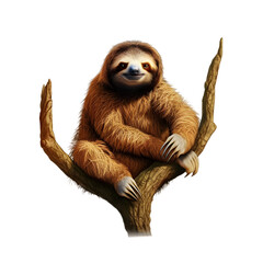 Sloth isolated on transparent Background