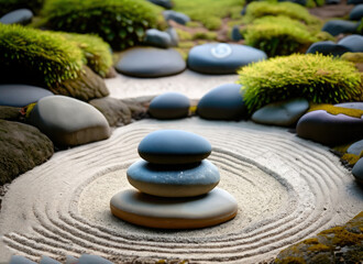 Fototapeta na wymiar zen garden zen garden