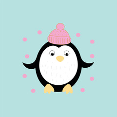 penguin and snowman