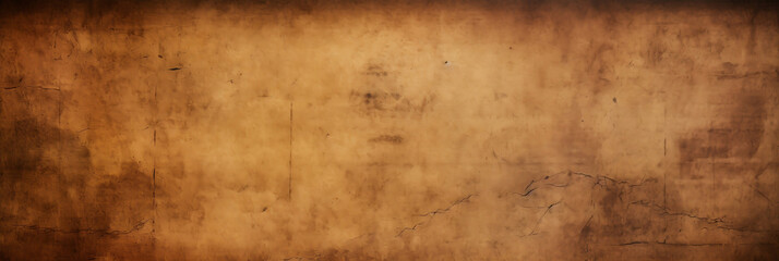 Fototapeta na wymiar Abstract old brown paper as vintage wallpaper background, banner, generative AI