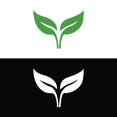 Green leaves Tree leaf ecology nature vector icon,Cuktivated plant in nature logo. Vector graphic design,Unique design. Premium vector.Health care logo design bundle