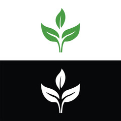 Green leaves Tree leaf ecology nature vector icon,Cuktivated plant in nature logo. Vector graphic design,Unique design. Premium vector.Health care logo design bundle
