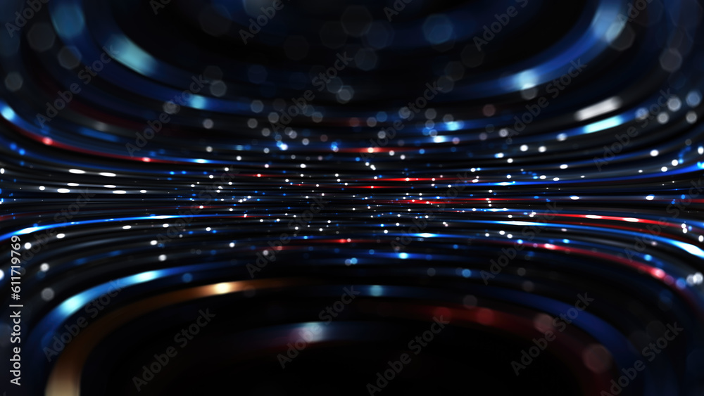 Poster luminous display of abstract light and motion. vibrant and dynamic abstract glow and bokeh with smoo