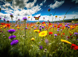 field of flowers
