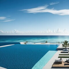 Fototapeta premium pool in resort
