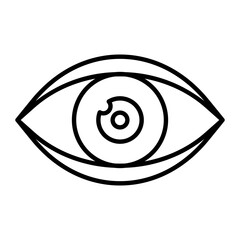 Cyber Eye Thin Line Icon